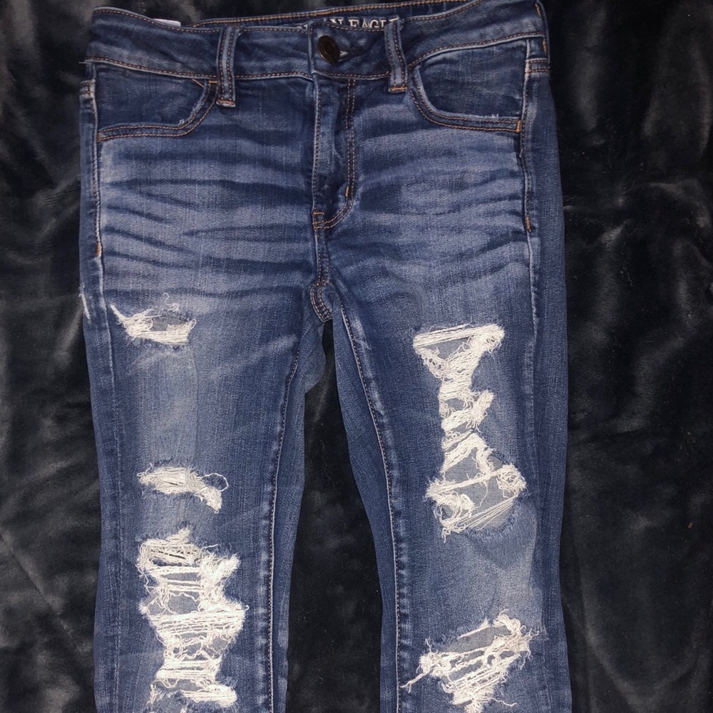 American Eagle ripped jeans